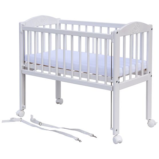 Lettino per bambini accanto al letto dei genitori BABY Scarlett - bianco