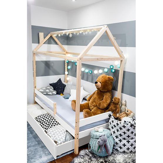 Letto per bambini a forma di casetta Paul - scandinavo