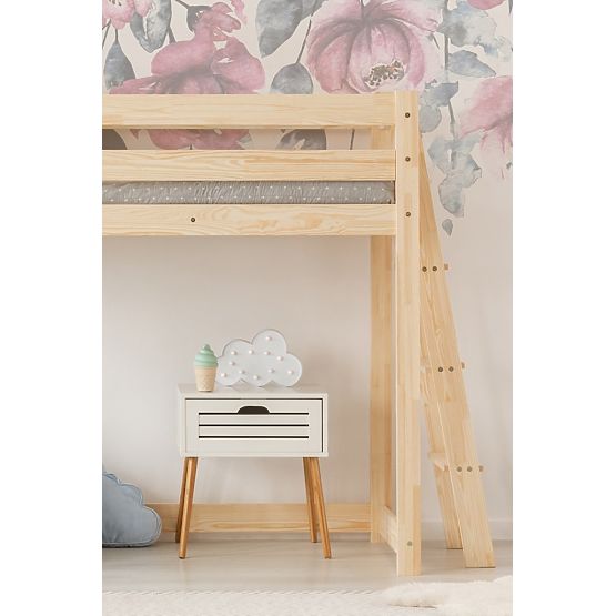 Letto per bambini rialzato Tower - ingresso laterale