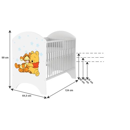 Lettino per bambini Winnie the Pooh e Tigro