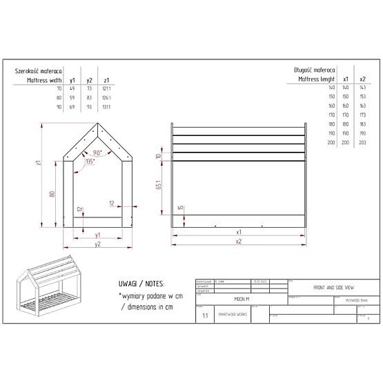 Letto a casetta Montessori Chris
