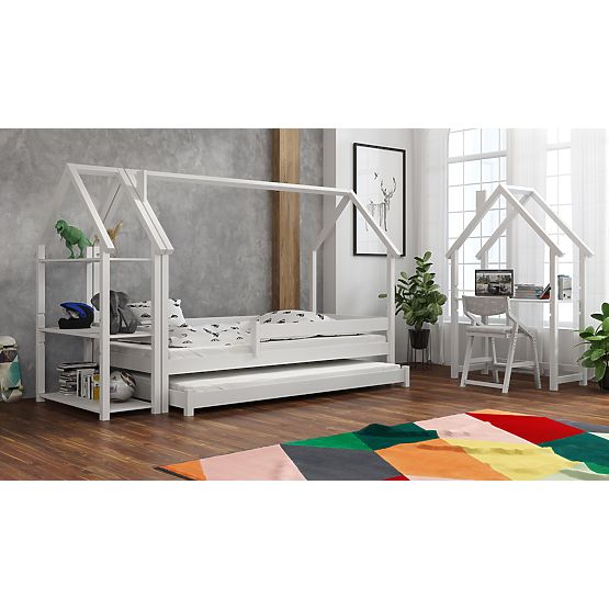 Letto a casetta per bambini Frank - bianco