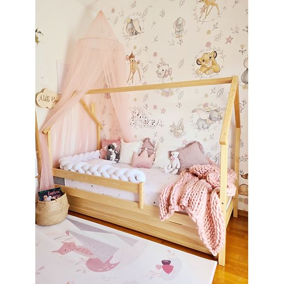 Letto a casetta per bambini Frank - naturale