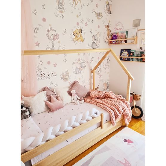 Letto a casetta per bambini Frank - naturale