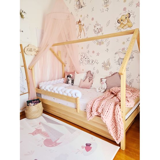 Letto a casetta per bambini Frank - naturale