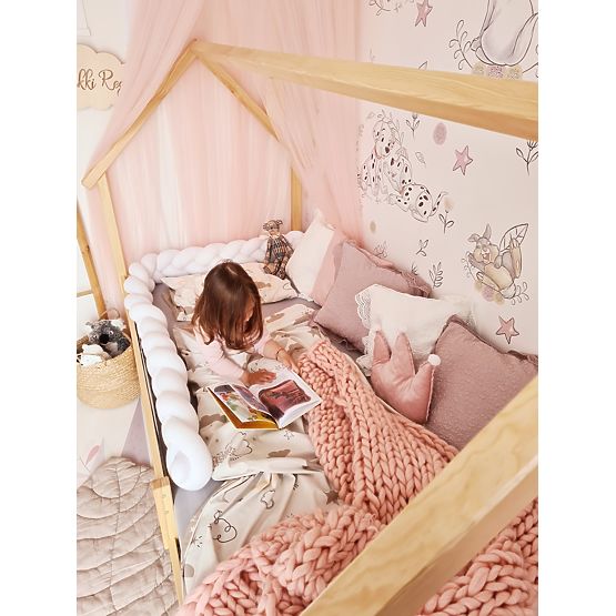 Letto a casetta per bambini Frank - naturale