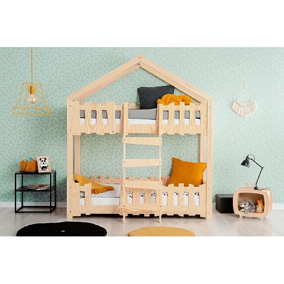 Letto a castello a forma di casetta Mila Zippo P