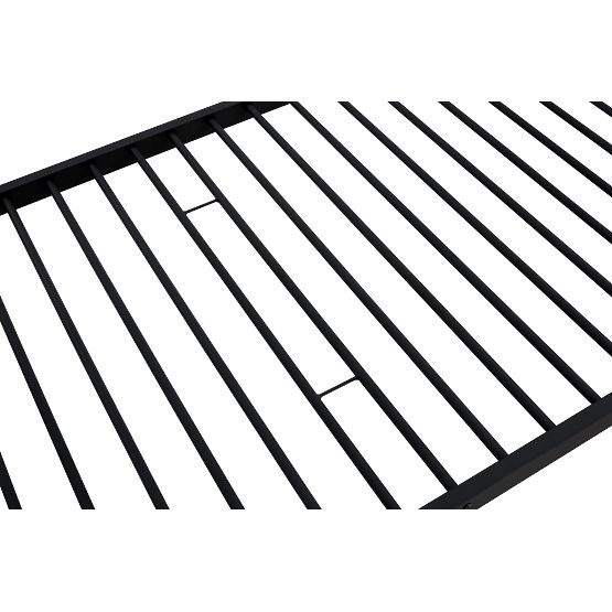 Letto in metallo a due piani BUNKY 200x90 cm - nero