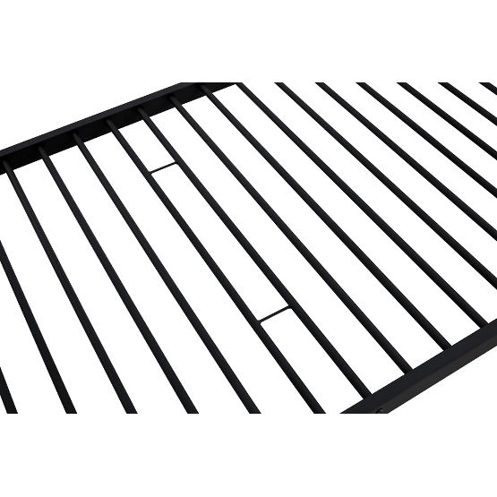 Letto in metallo a due piani BUNKY 200x90 cm - nero