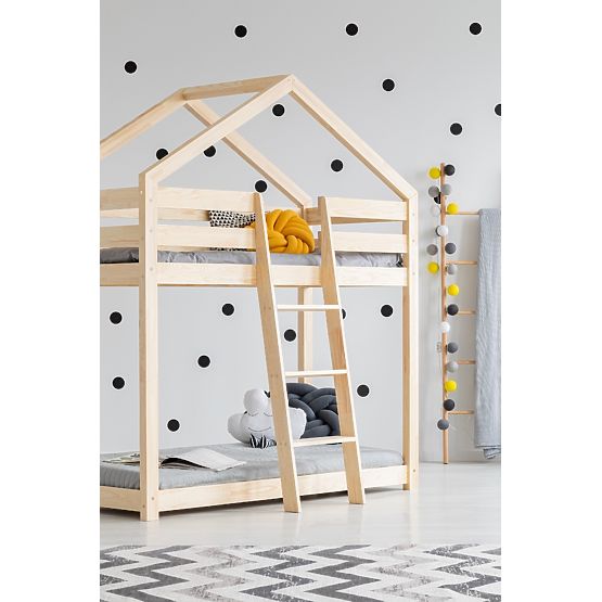 Letto a castello per bambini a forma di casetta Mila Classic
