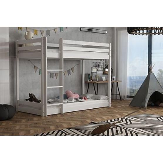 Letto a castello per bambini Matěj - bianco