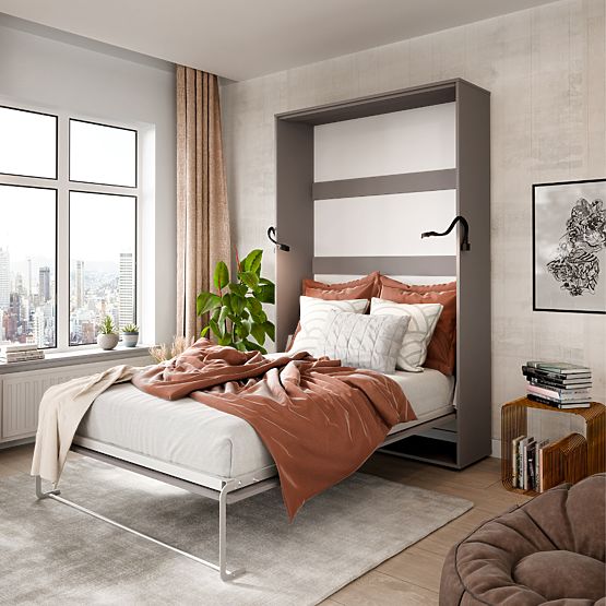 Letto a scomparsa KOBI VERTO 120x200 Grigio 1 pz