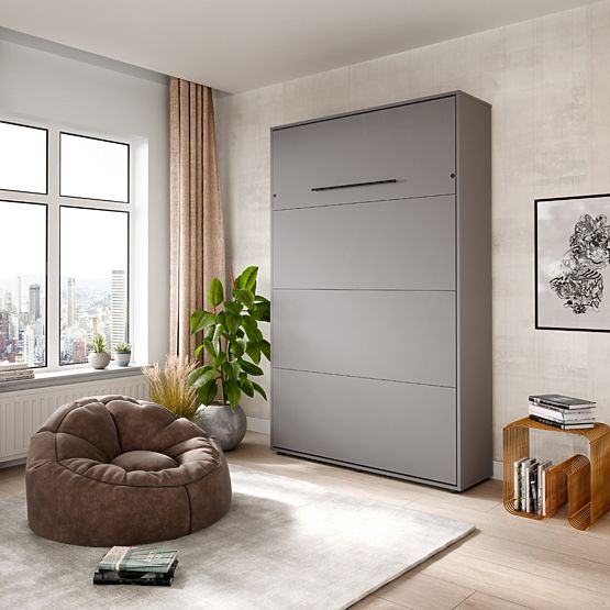 Letto a scomparsa KOBI VERTO 140x200 Grigio 1 pz