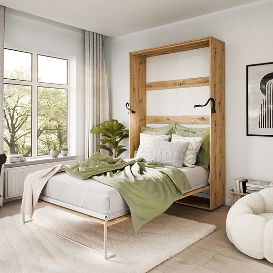 Letto a scomparsa KOBI VERTO 160x200 Rovere Artisan 1 pz