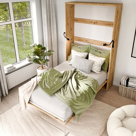 Letto a scomparsa KOBI VERTO 90x200 Rovere Artisan 1 pz