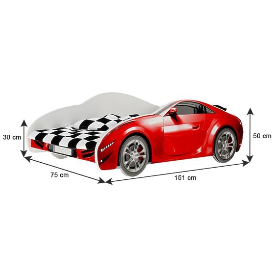 Letto Auto S-CAR - blu