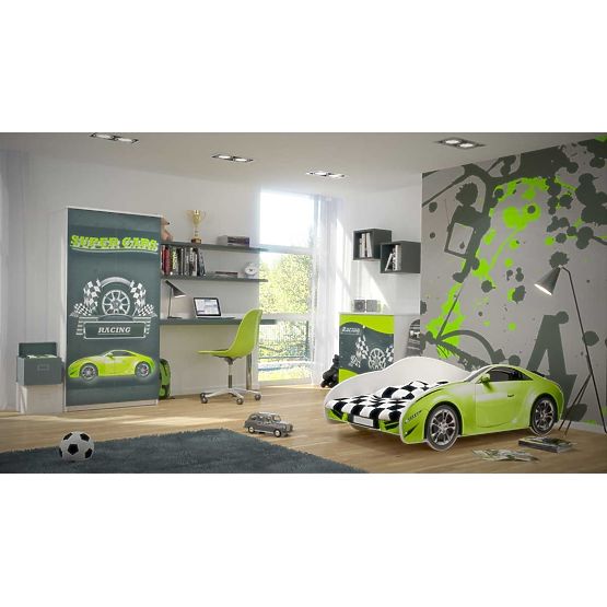 Letto Auto S-CAR - verde