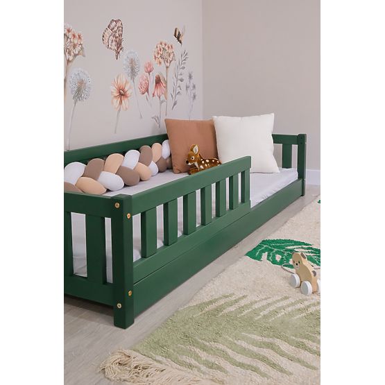 Letto basso per bambini Montessori Ourbaby Meadow - verde