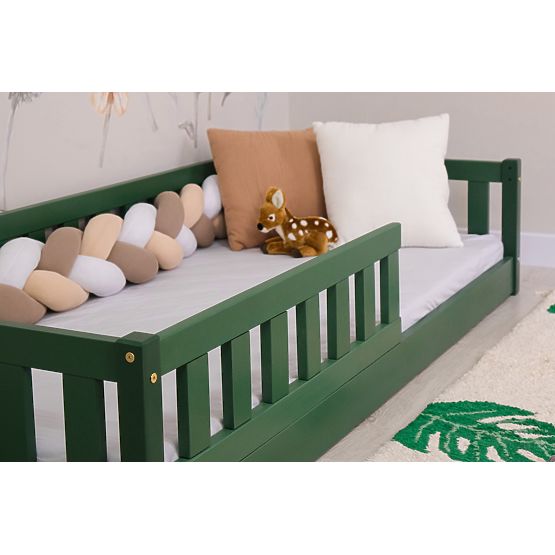 Letto basso per bambini Montessori Ourbaby Meadow - verde