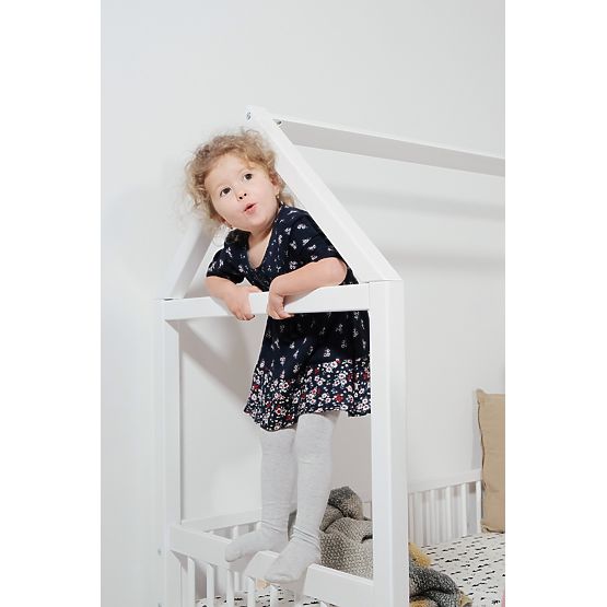 Letto a casetta Montessori Elis bianco
