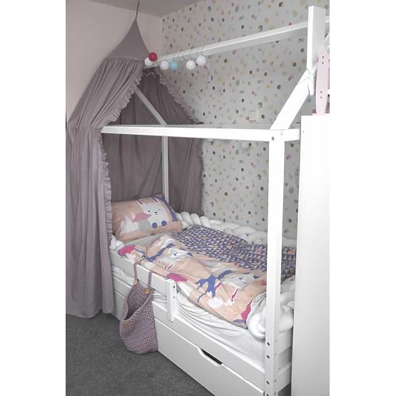 Letto per bambini a casetta Paul - bianco