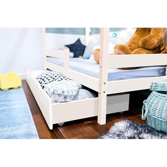 Letto per bambini a casetta Paul - bianco
