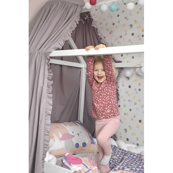 Letto per bambini a casetta Paul - bianco