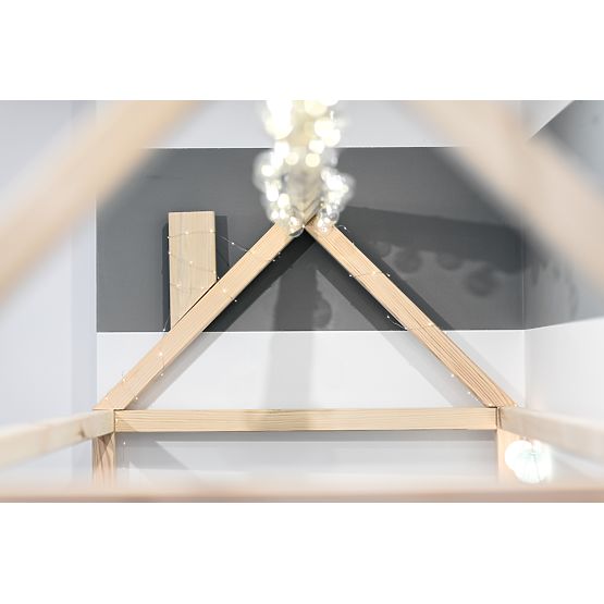 Letto per bambini a forma di casetta Paul - naturale