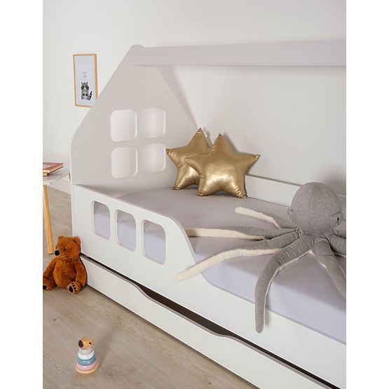 Letto a casetta Woody 160 x 80 cm - bianco
