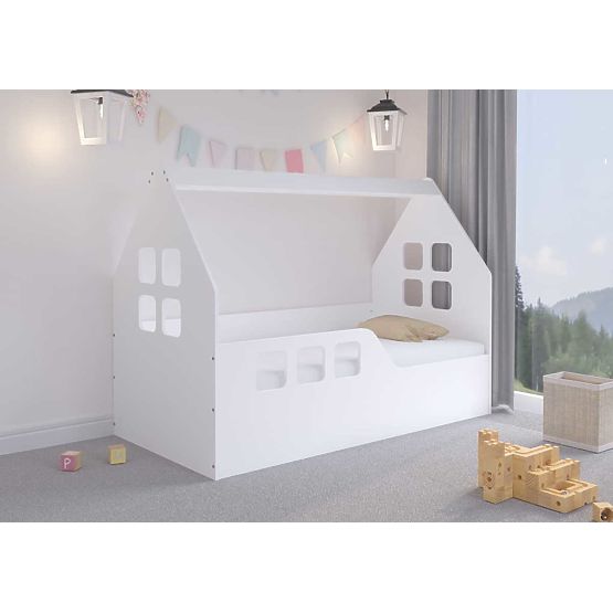 Letto a casetta Woody 160 x 80 cm - bianco