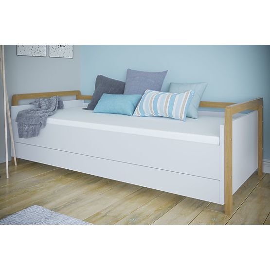 Letto con schienale Viktor 180 x 80 - bianco