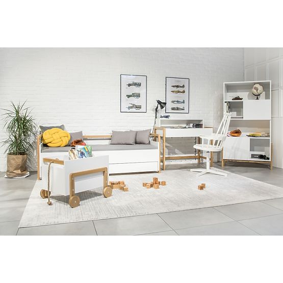 Letto con schienale Viktor 180 x 80 - bianco