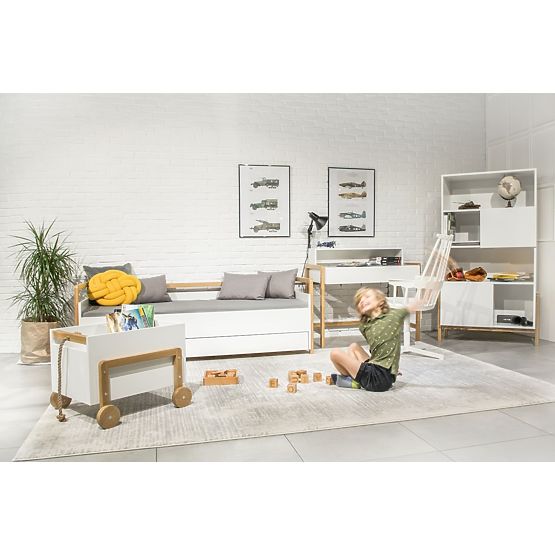 Letto con schienale Viktor 180 x 80 - bianco
