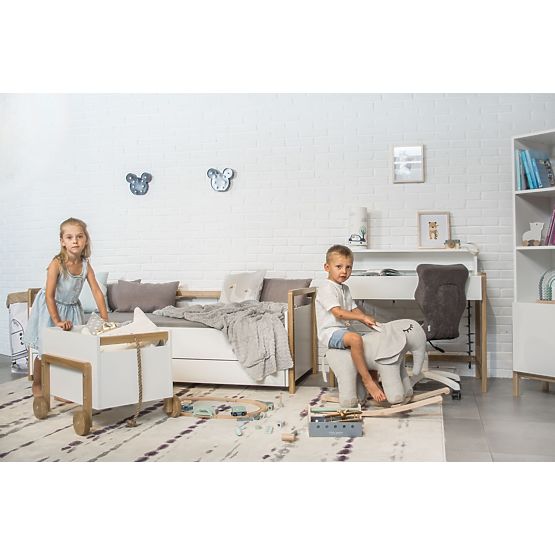 Letto con schienale Viktor 180 x 80 - bianco