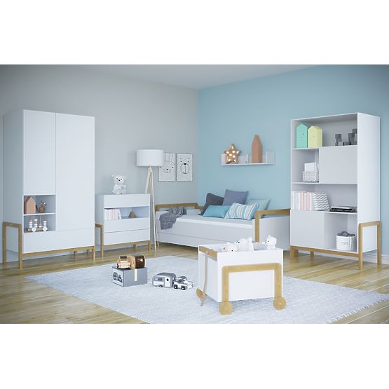 Letto con schienale Viktor 180 x 80 - bianco