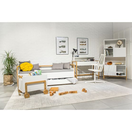 Letto con schienale Viktor 180 x 80 - bianco