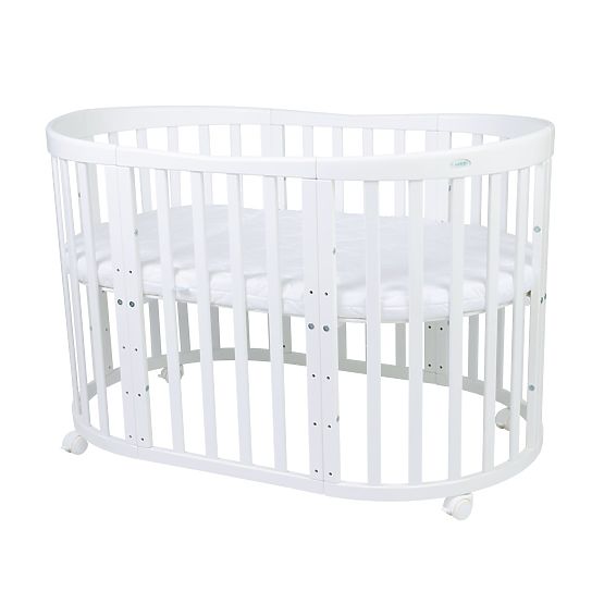 Lettino ovale evolutivo Ruby 7 in 1 PLUS - bianco