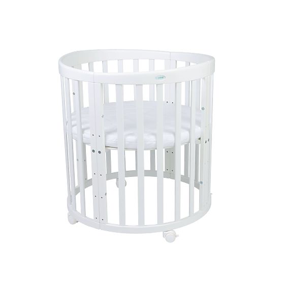 Lettino ovale evolutivo Ruby 7 in 1 PLUS - bianco