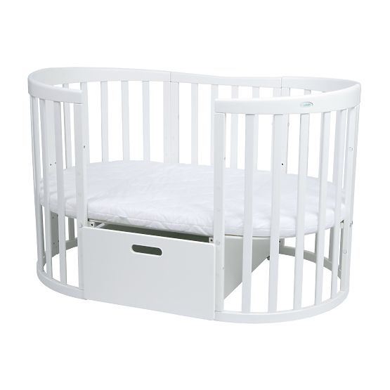Lettino ovale evolutivo Ruby 7 in 1 PLUS - bianco
