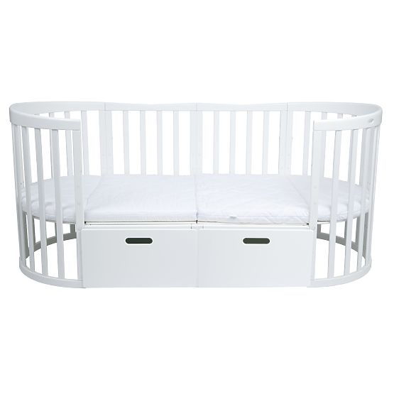Lettino ovale evolutivo Ruby 7 in 1 PLUS - bianco