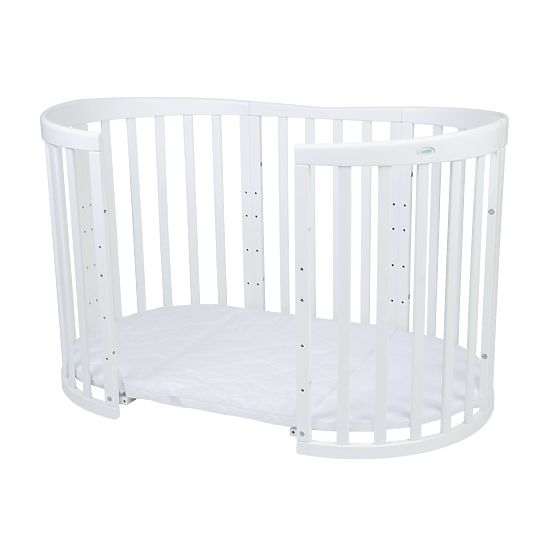 Lettino ovale evolutivo Ruby 7 in 1 PLUS - bianco