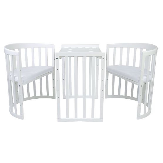 Lettino ovale evolutivo Ruby 7 in 1 PLUS - bianco