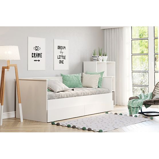 Letto estraibile HELIOS con due cassetti 200x80/200x160