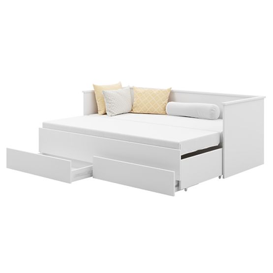 Letto estraibile HELIOS con due cassetti senza materasso 200x80/200x160