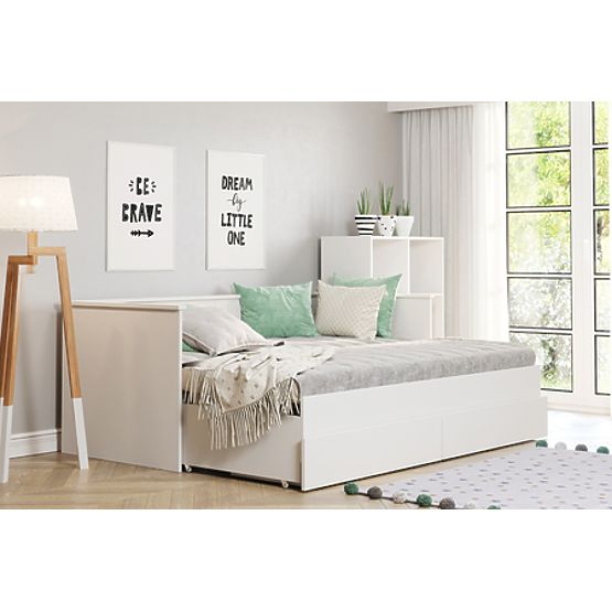 Letto estraibile HELIOS con due cassetti senza materasso 200x80/200x160