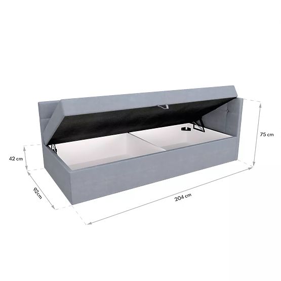 Letto imbottito BILLY - 200 x 90 cm
