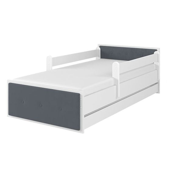 Letto imbottito per bambini MAX - grigio
