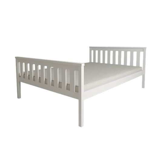 Letto in legno Aga 200 x 90 cm - bianco