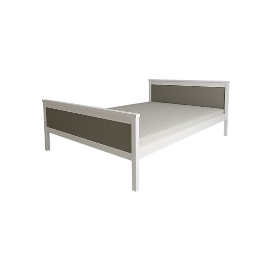 Letto in legno Ikar 200 x 90 cm - grigio-bianco