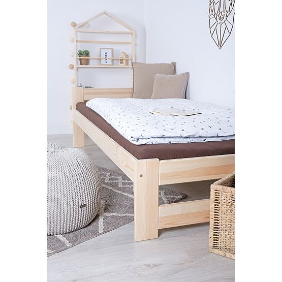Letto in legno Mel 200x90 - naturale